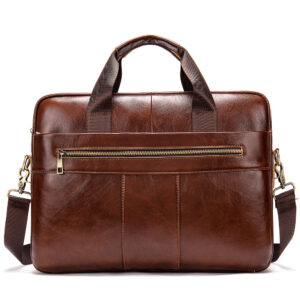 Briefcase — Leather Zip Portfolio — product view