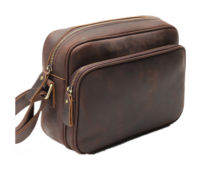 Crossbody Bag — Leather Compact File — product view