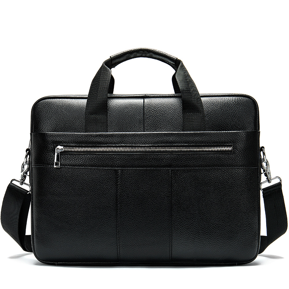 Briefcase — Leather Zip Portfolio — product view