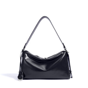 Shoulder Bag — Leather Crescent Zip — product view