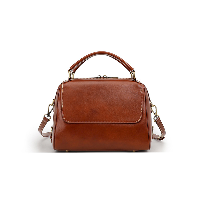 Crossbody Bag — Leather Top Handle — product view