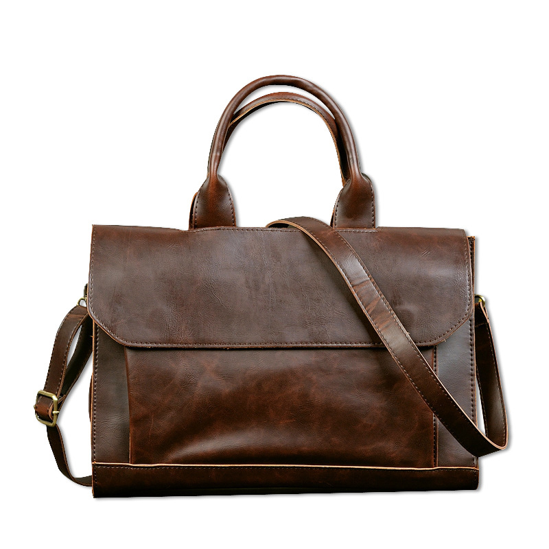 Briefcase — Soft Flap Shoulder Bag — product view